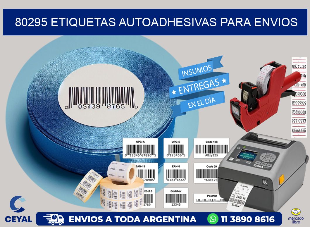 80295 etiquetas autoadhesivas para envios