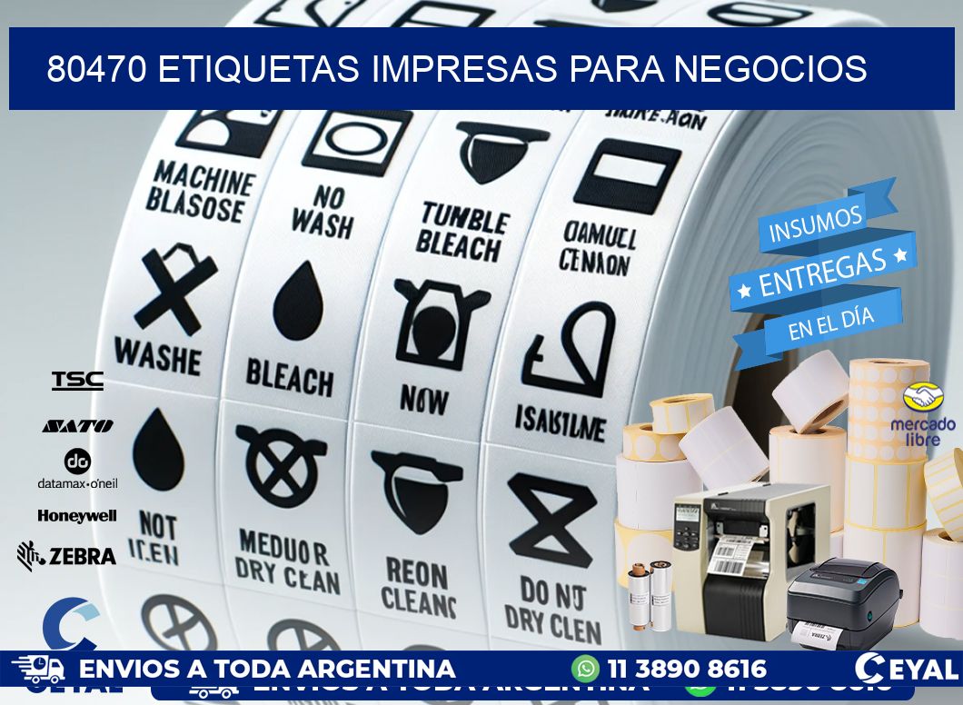 80470 etiquetas impresas para negocios