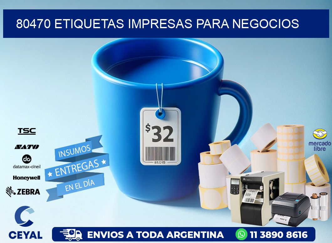 80470 etiquetas impresas para negocios