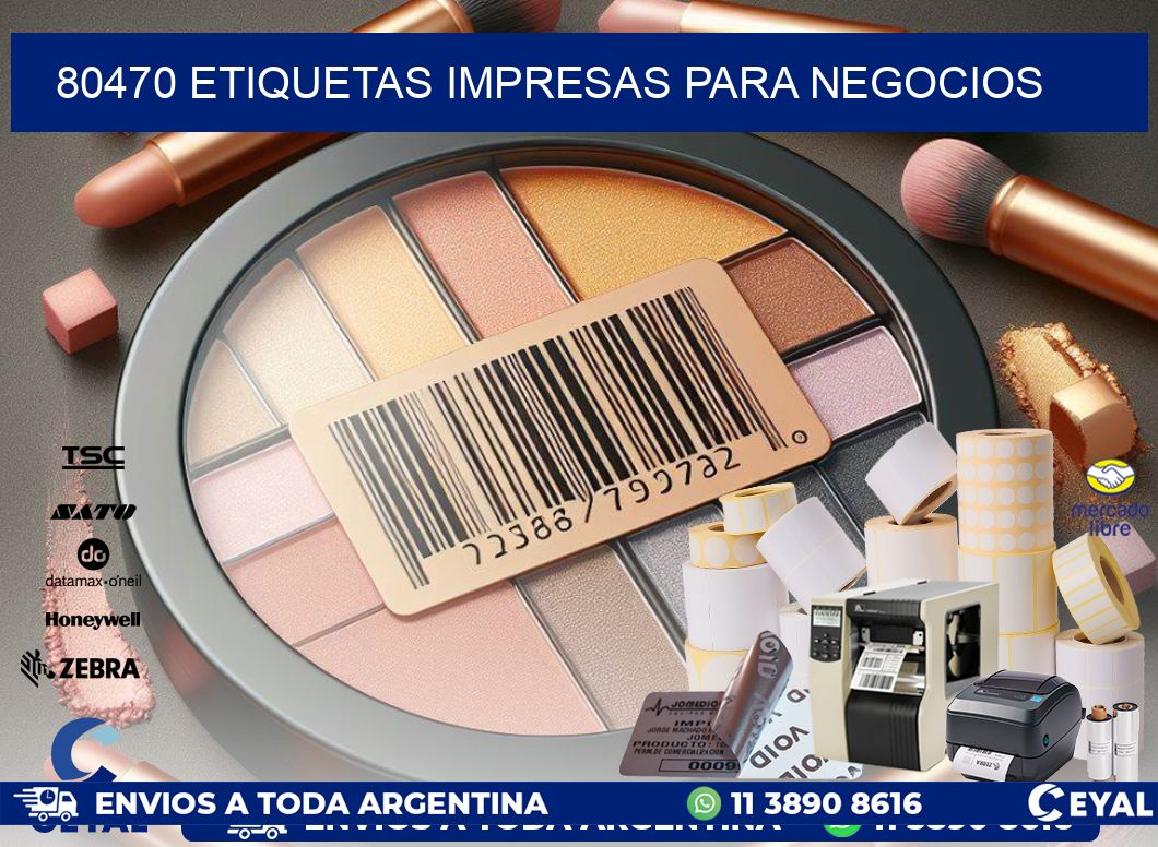 80470 etiquetas impresas para negocios