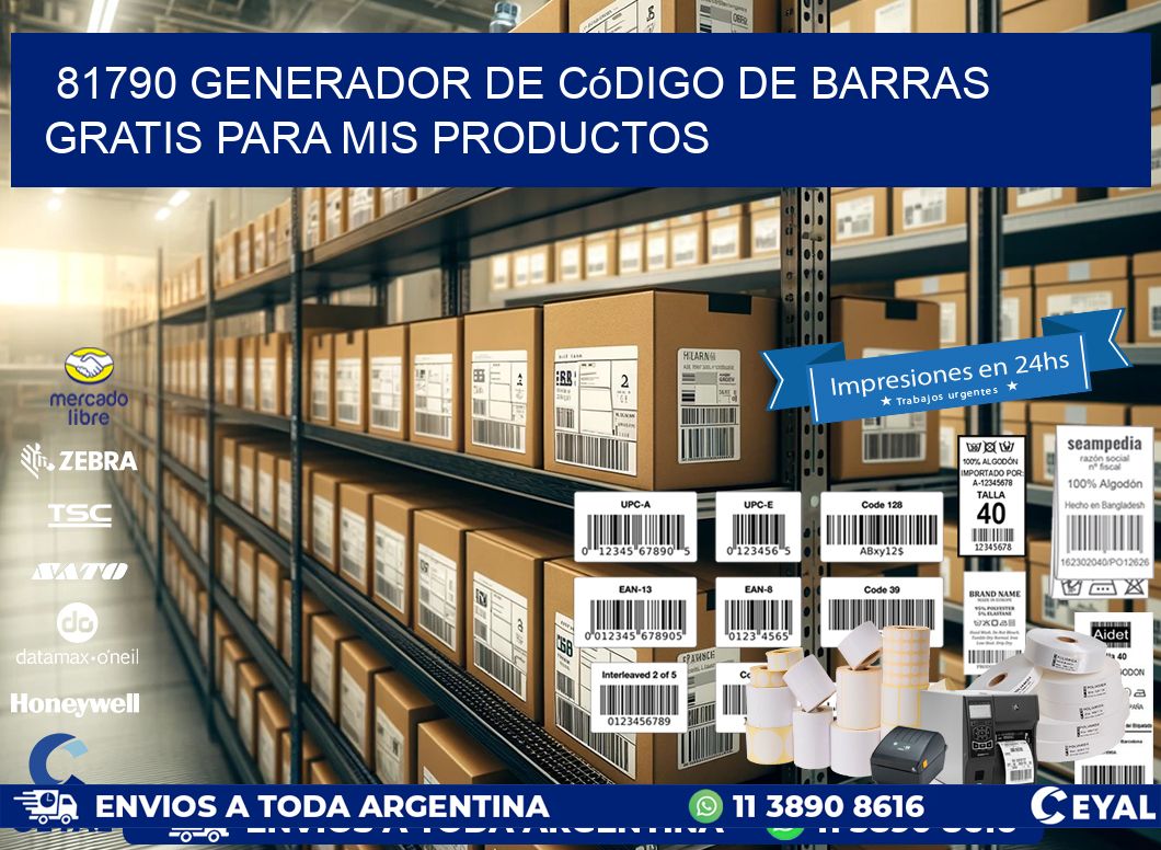 81790 Generador de código de barras gratis para mis productos