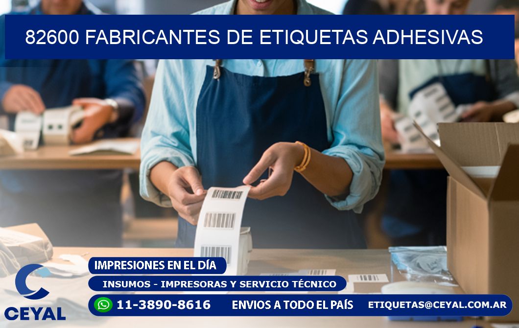 82600 Fabricantes de etiquetas adhesivas