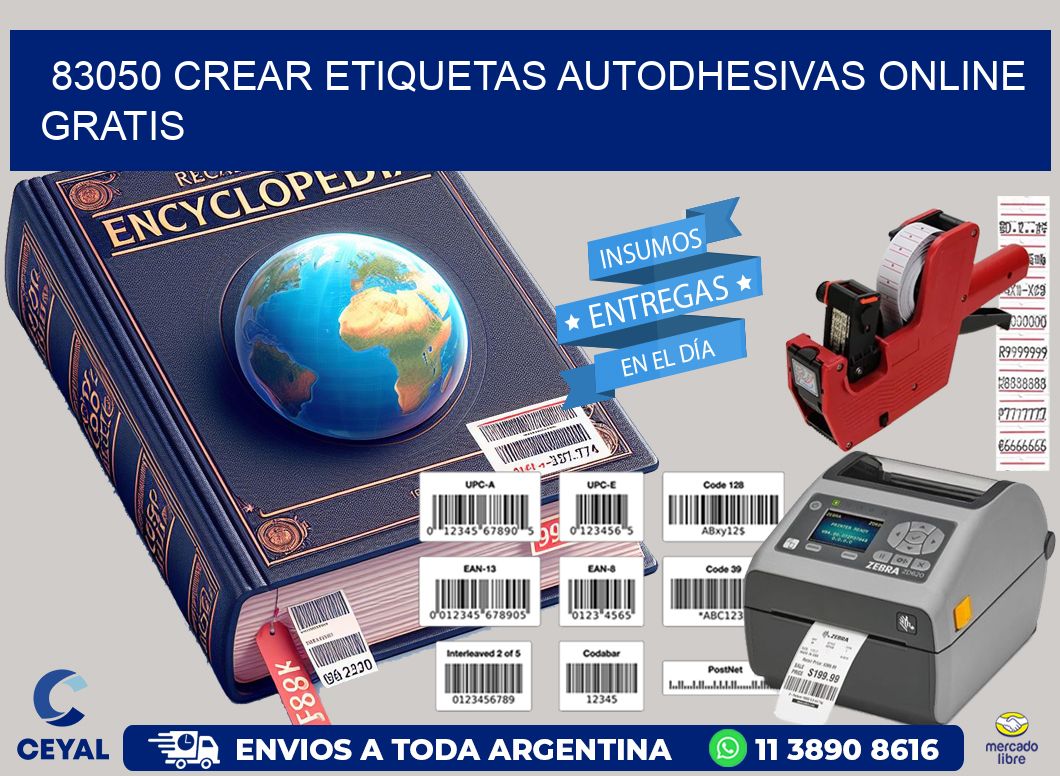 83050 Crear etiquetas autodhesivas online gratis
