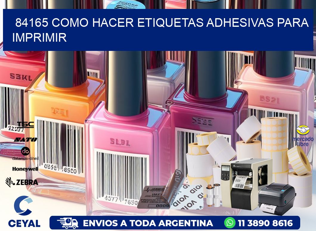 84165 Como hacer etiquetas adhesivas para imprimir