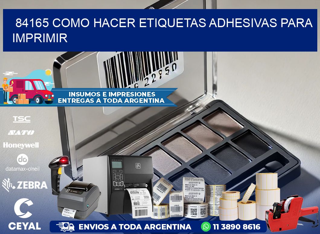 84165 Como hacer etiquetas adhesivas para imprimir