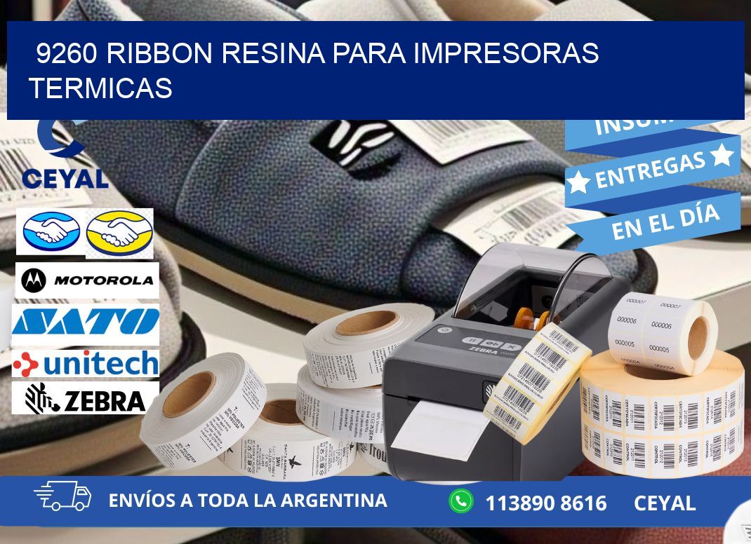 9260 ribbon resina para impresoras termicas