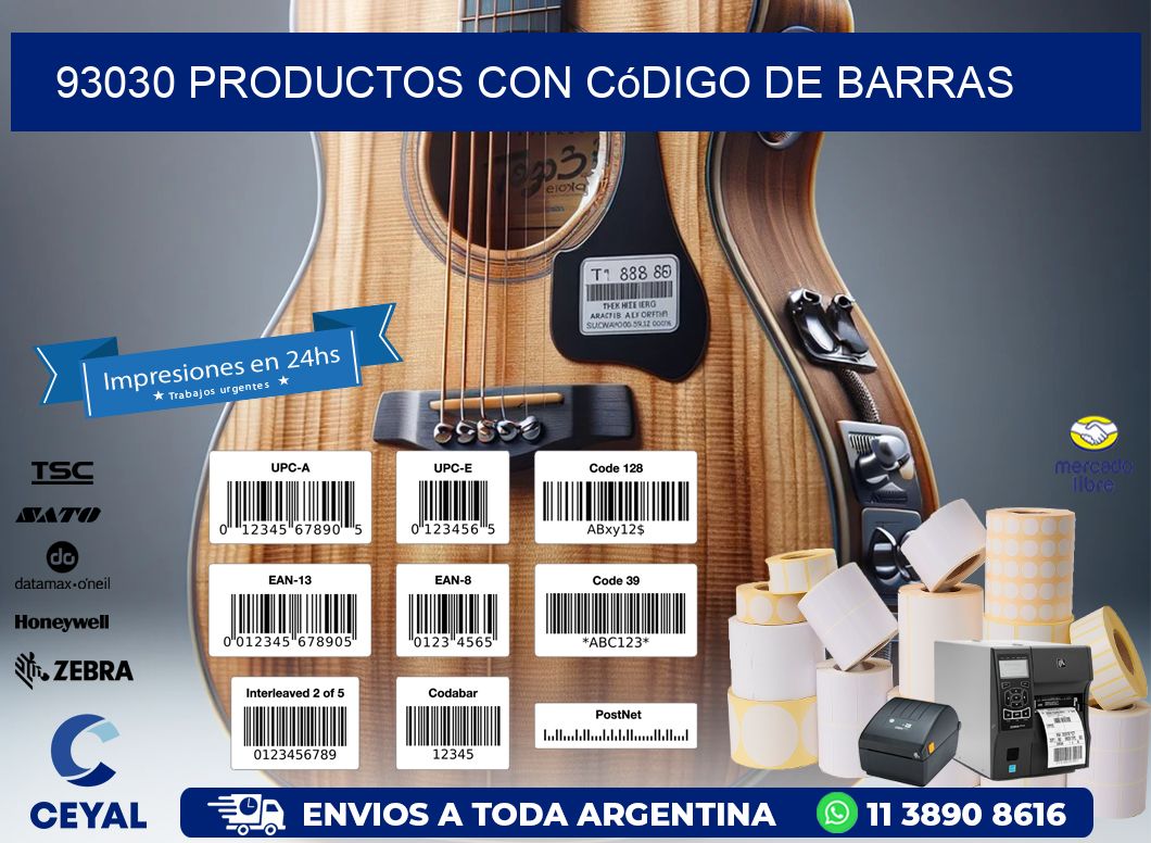 93030 Productos con código de barras