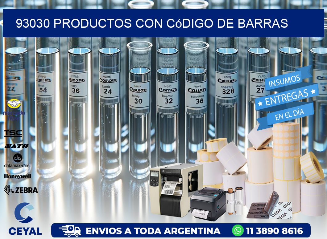 93030 Productos con código de barras