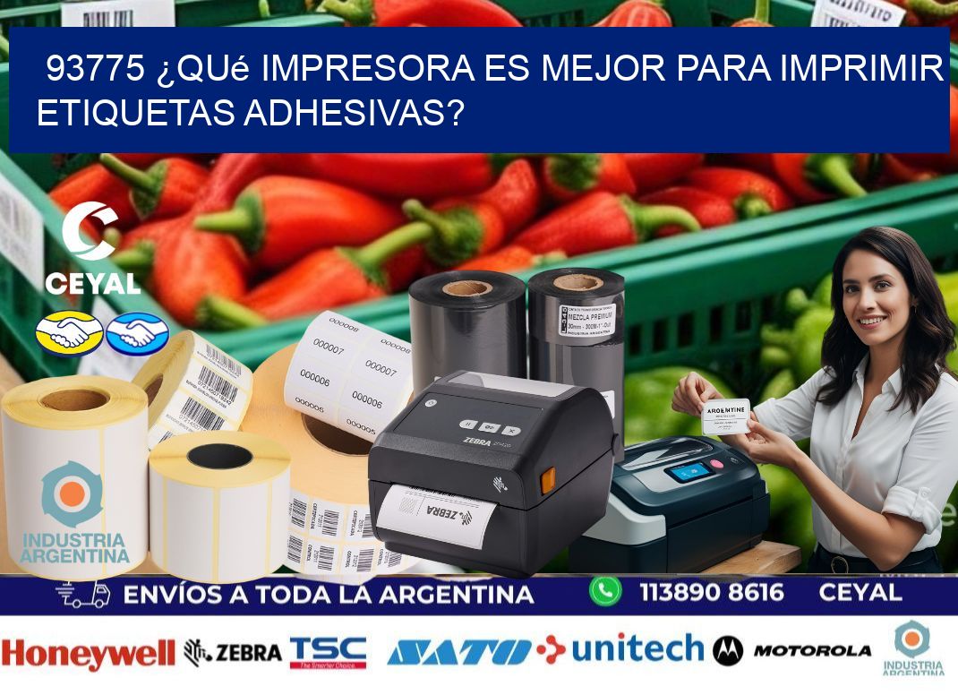 93775 ¿Qué impresora es mejor para imprimir etiquetas adhesivas?