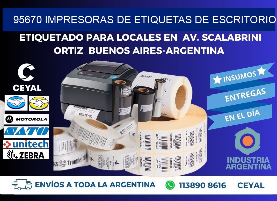 95670 impresoras de etiquetas de escritorio