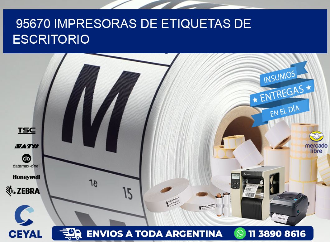 95670 impresoras de etiquetas de escritorio