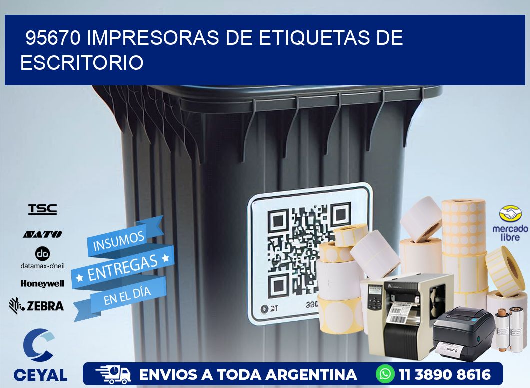 95670 impresoras de etiquetas de escritorio