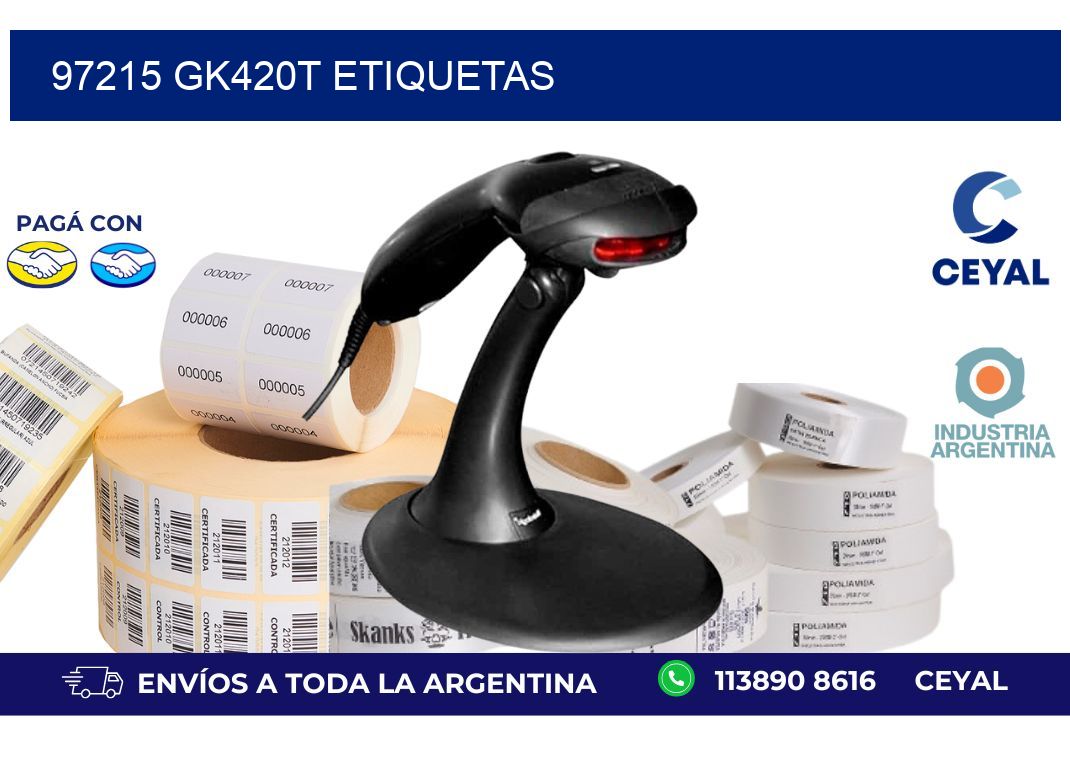 97215 GK420T etiquetas