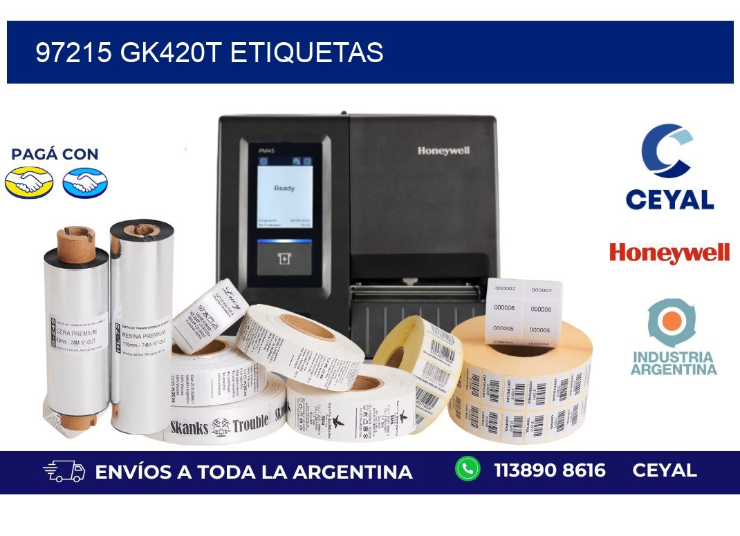 97215 GK420T etiquetas