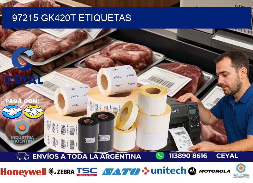 97215 GK420T etiquetas