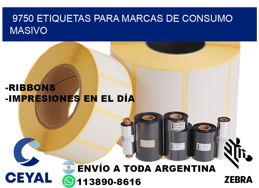 9750 Etiquetas para marcas de consumo masivo