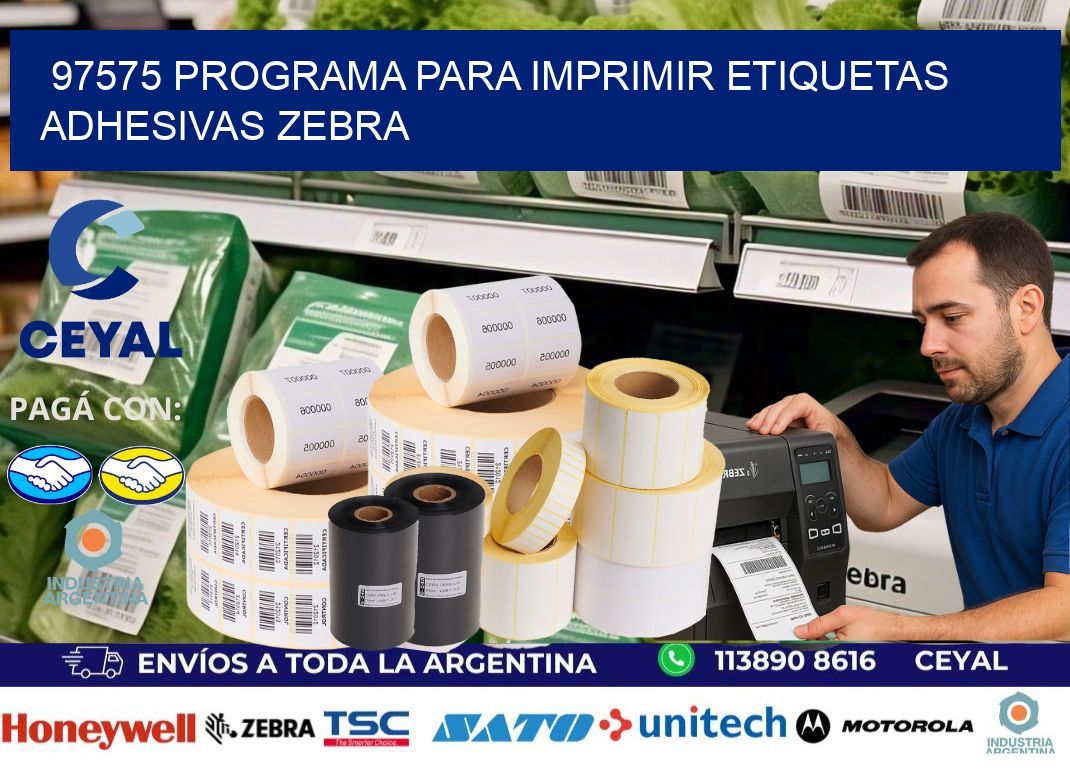 97575 Programa para imprimir etiquetas adhesivas zebra