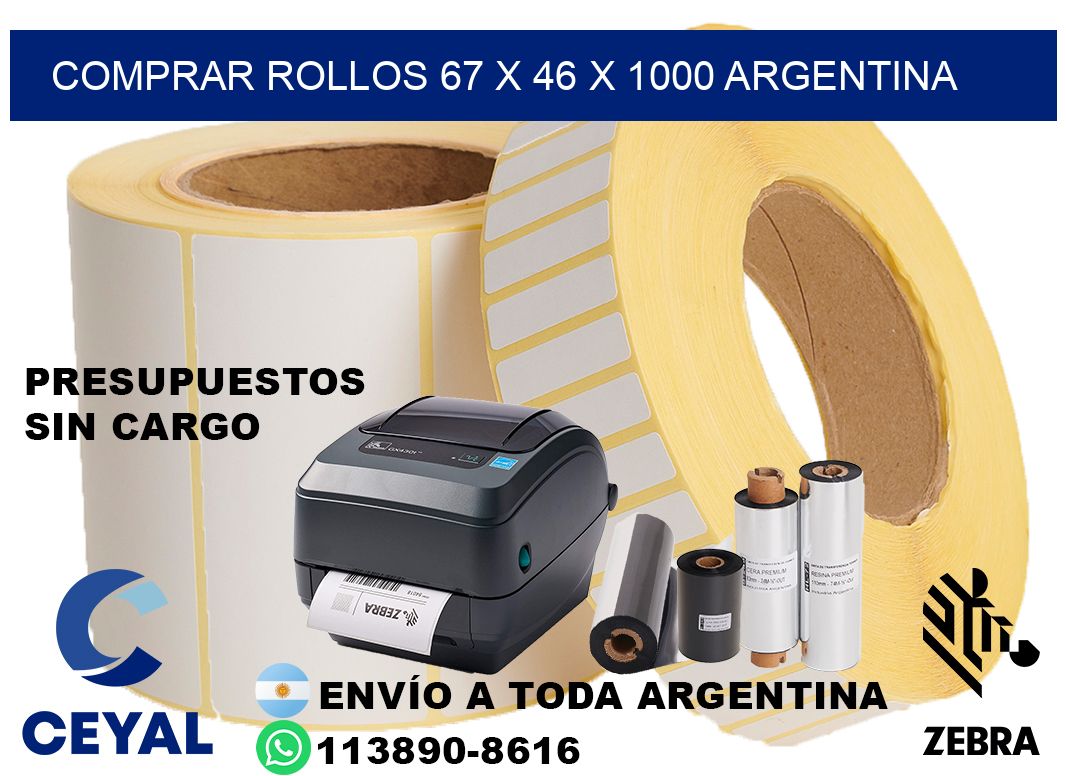 Comprar Rollos 67 x 46 x 1000 argentina