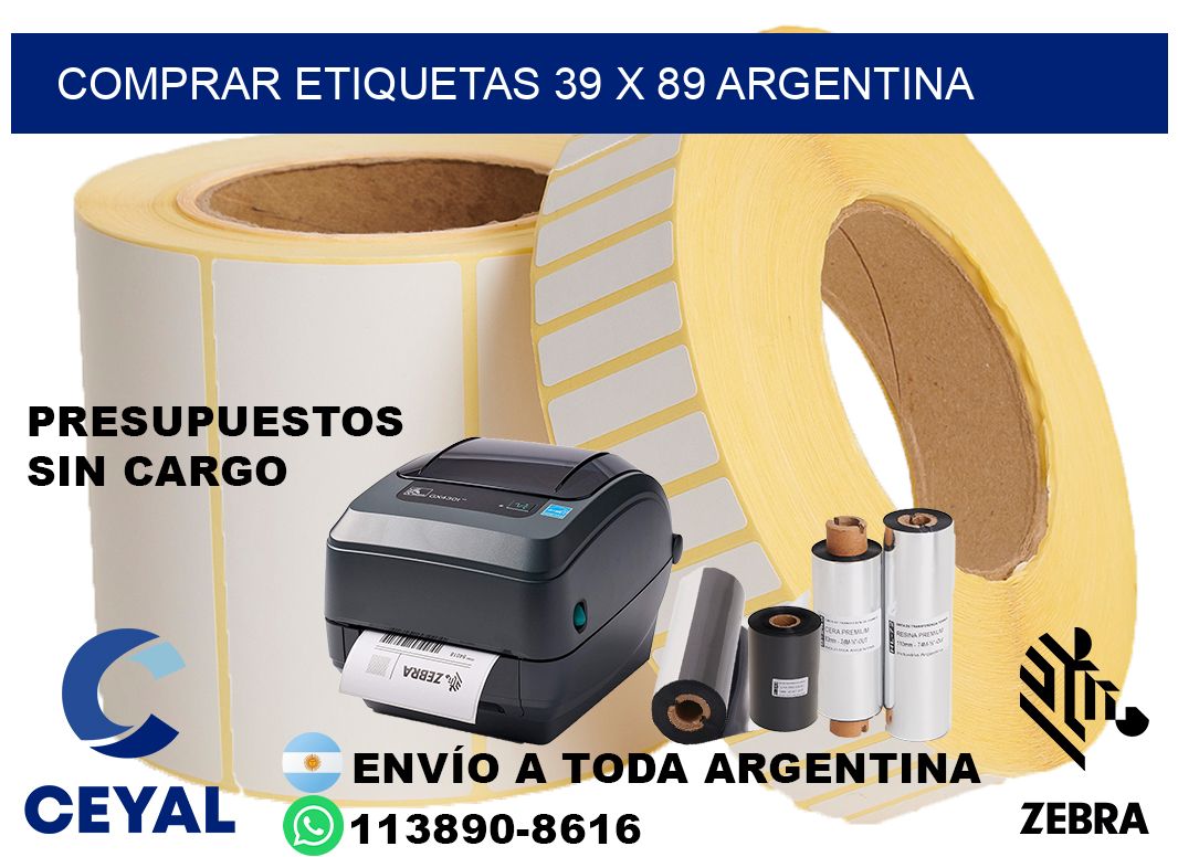 Comprar etiquetas 39 x 89 argentina