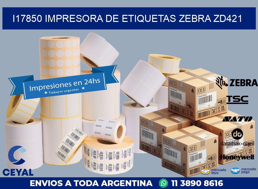 I17850 impresora de etiquetas Zebra ZD421