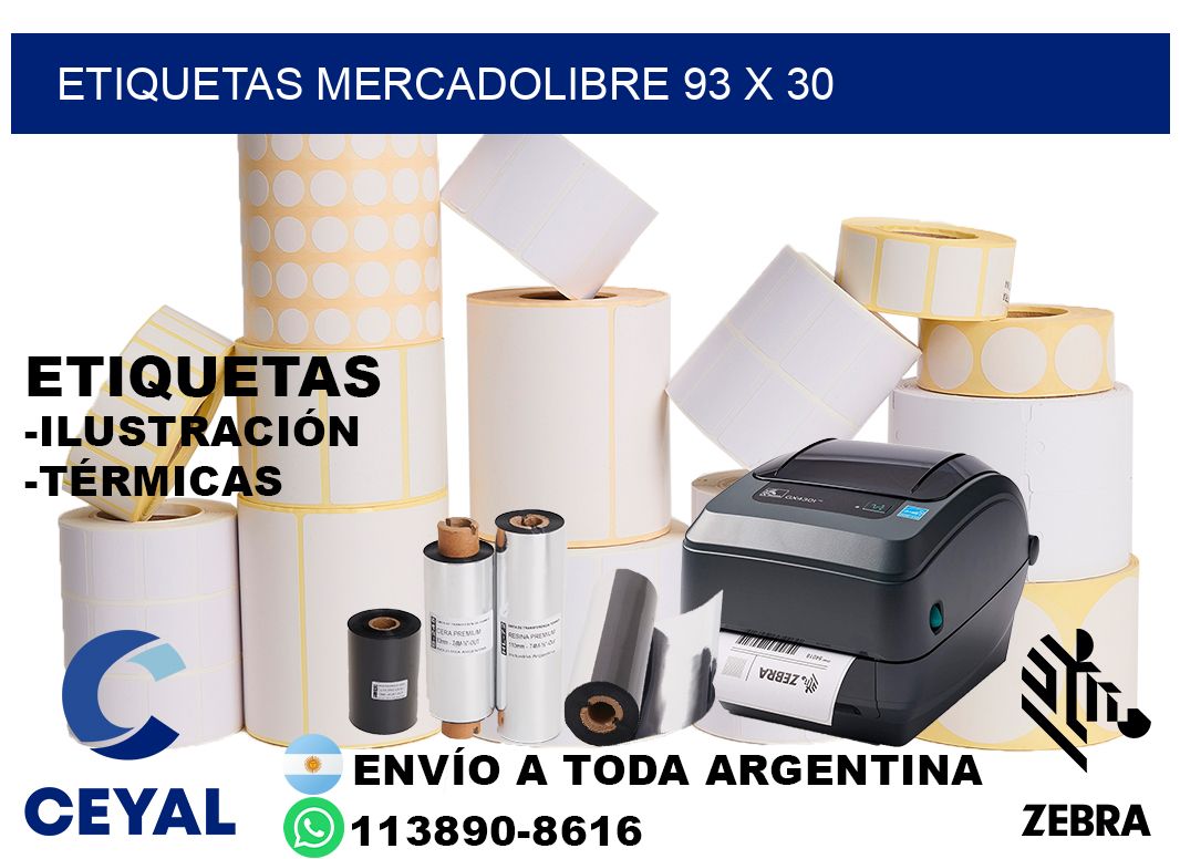 etiquetas mercadolibre 93 x 30