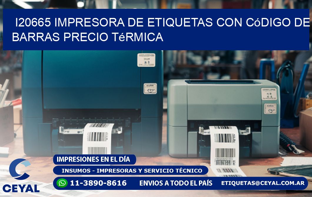 i20665 impresora de etiquetas con código de barras precio térmica