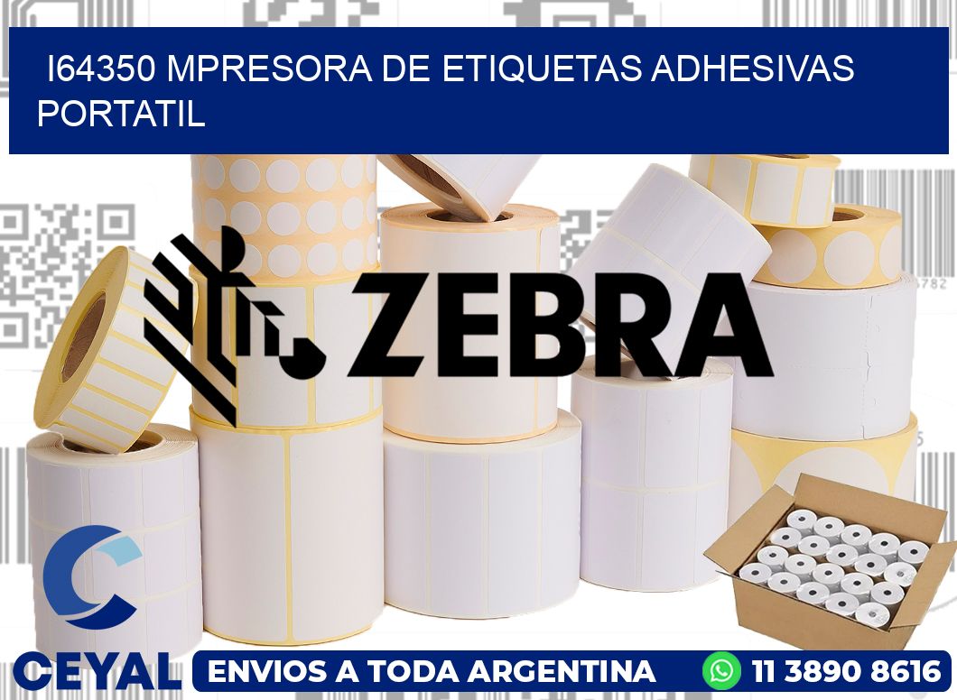 i64350 mpresora de etiquetas adhesivas portatil