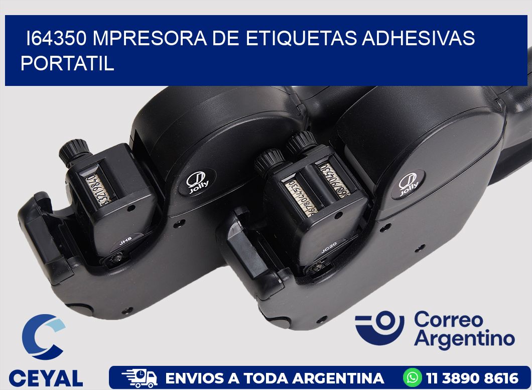 i64350 mpresora de etiquetas adhesivas portatil