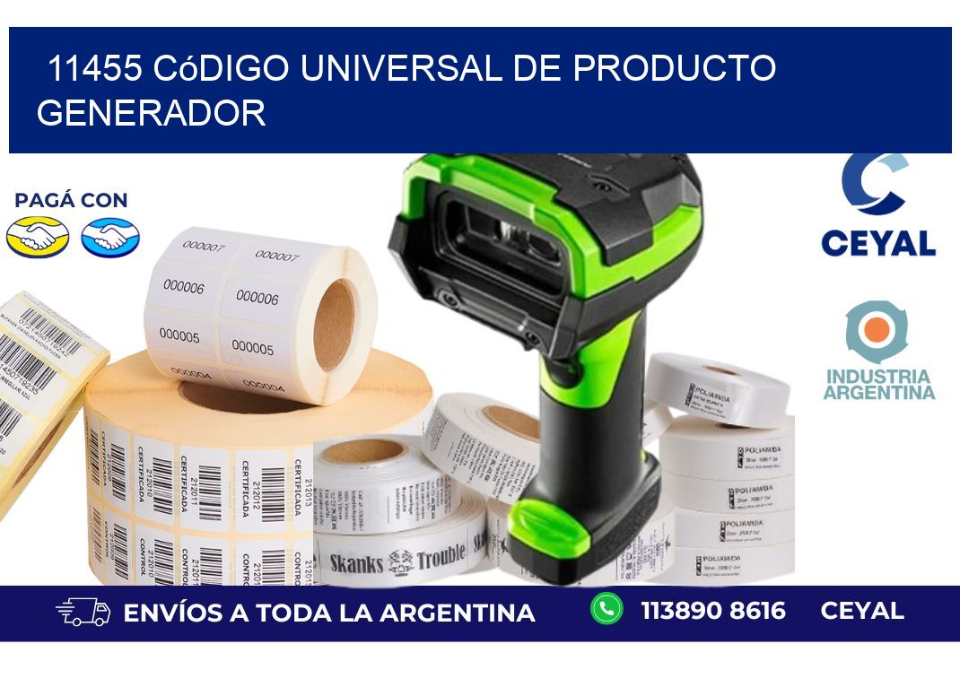 11455 Código universal de producto generador