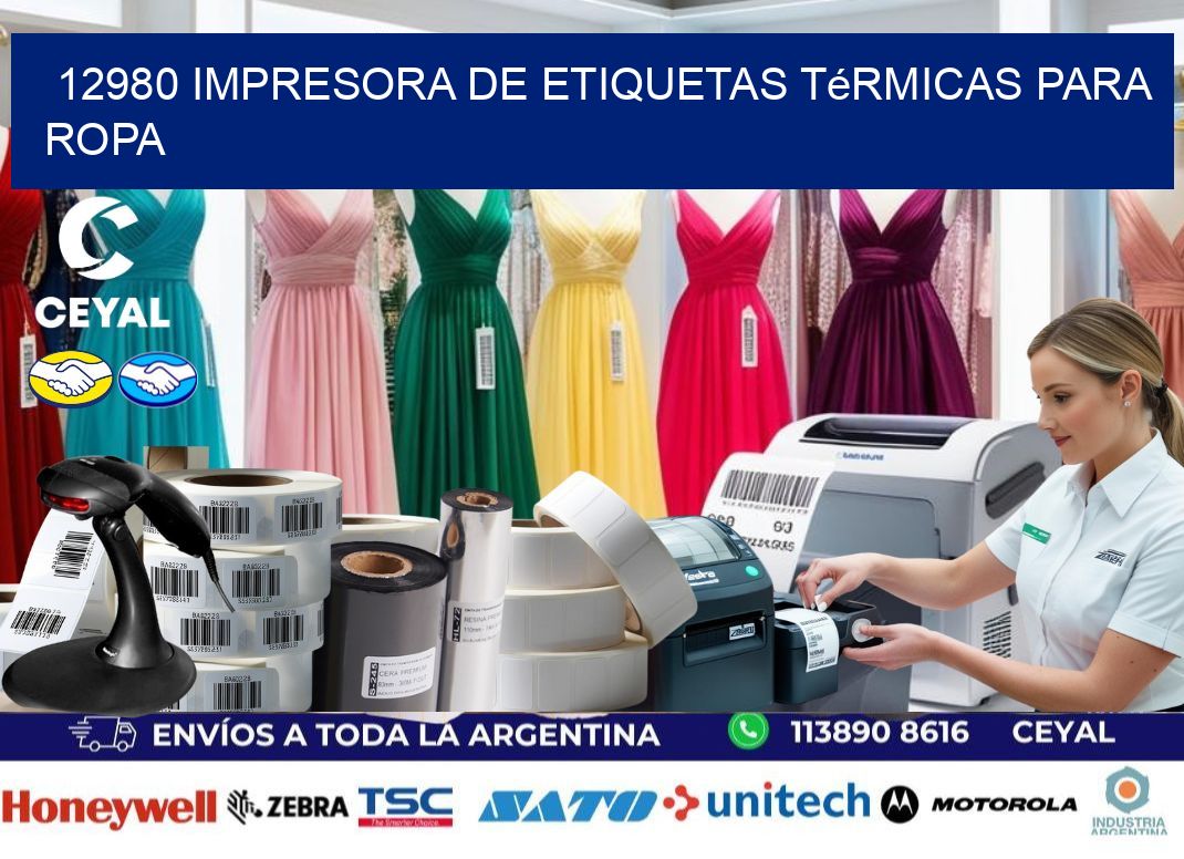 12980 impresora de etiquetas térmicas para ropa
