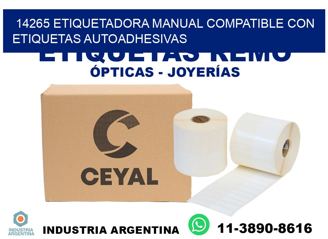 14265 etiquetadora manual compatible con etiquetas autoadhesivas