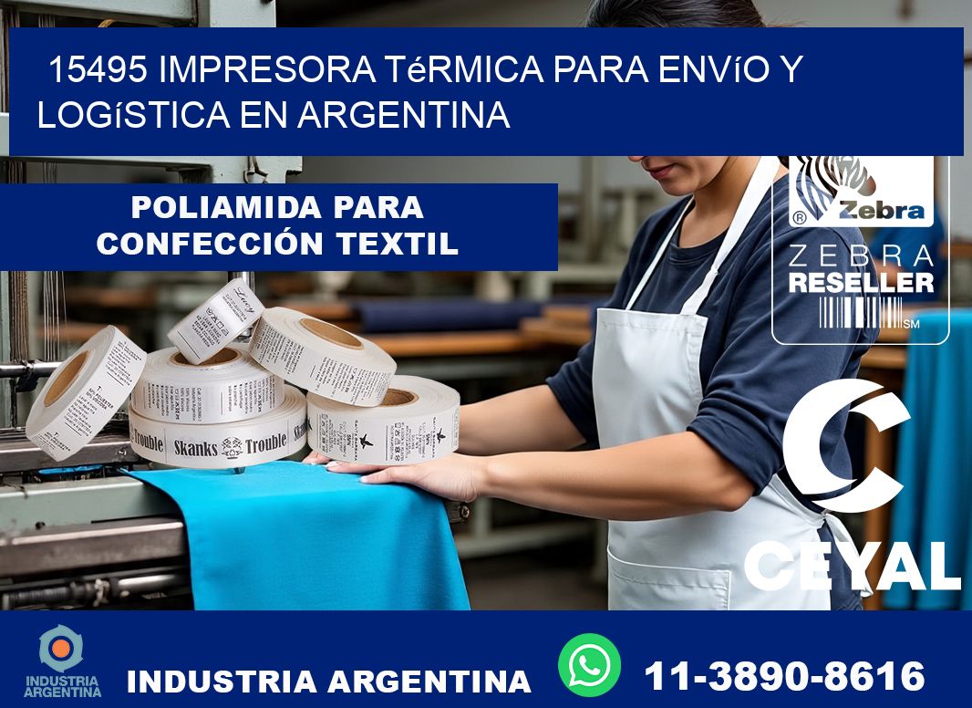 15495 impresora térmica para envío y logística en Argentina