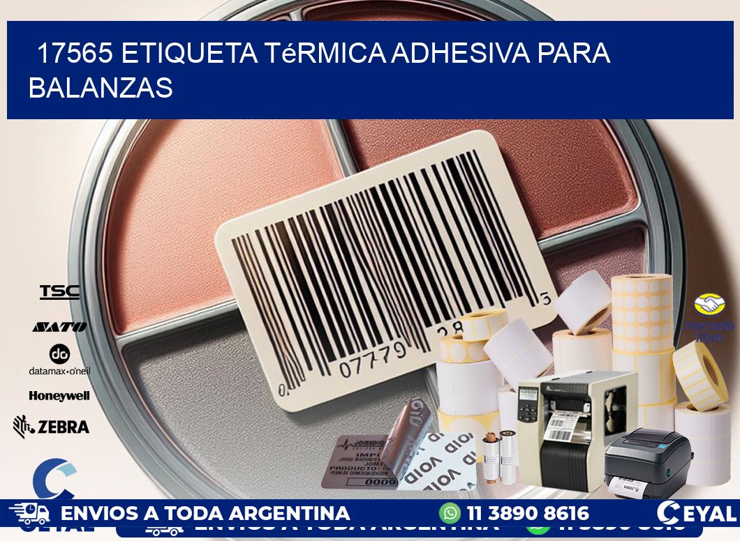 17565 Etiqueta térmica adhesiva para balanzas