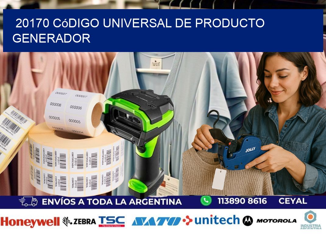 20170 Código universal de producto generador