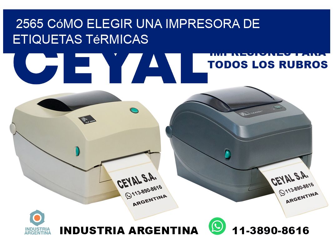 2565 cómo elegir una impresora de etiquetas térmicas