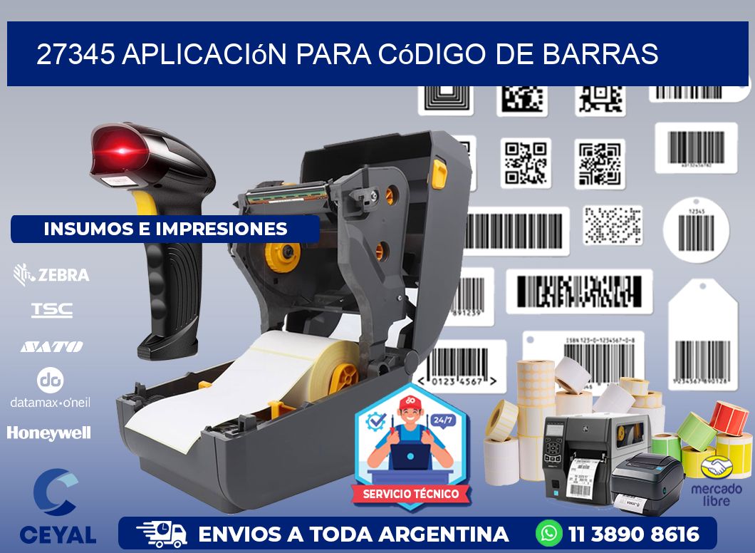 27345 Aplicación para código de barras