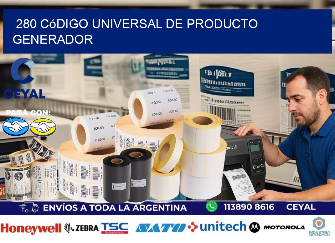 280 Código universal de producto generador