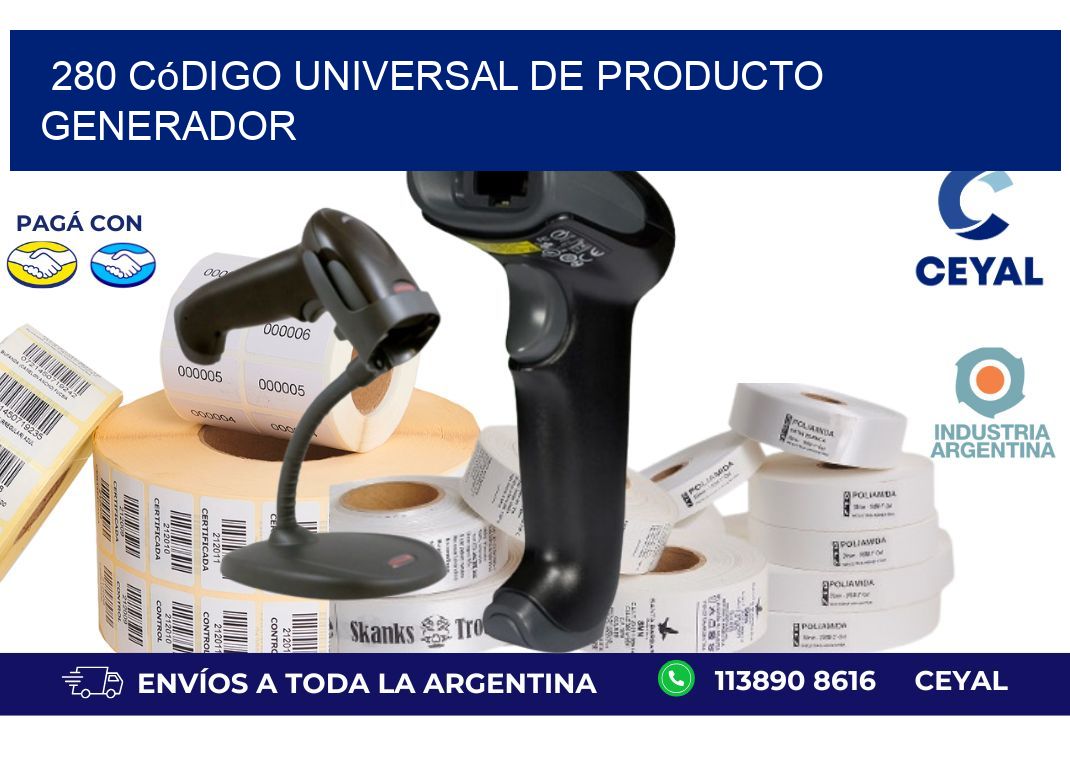 280 Código universal de producto generador