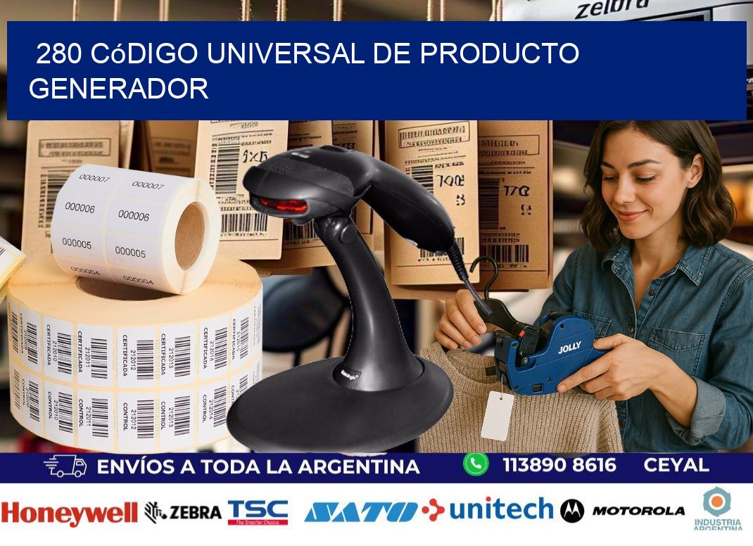 280 Código universal de producto generador