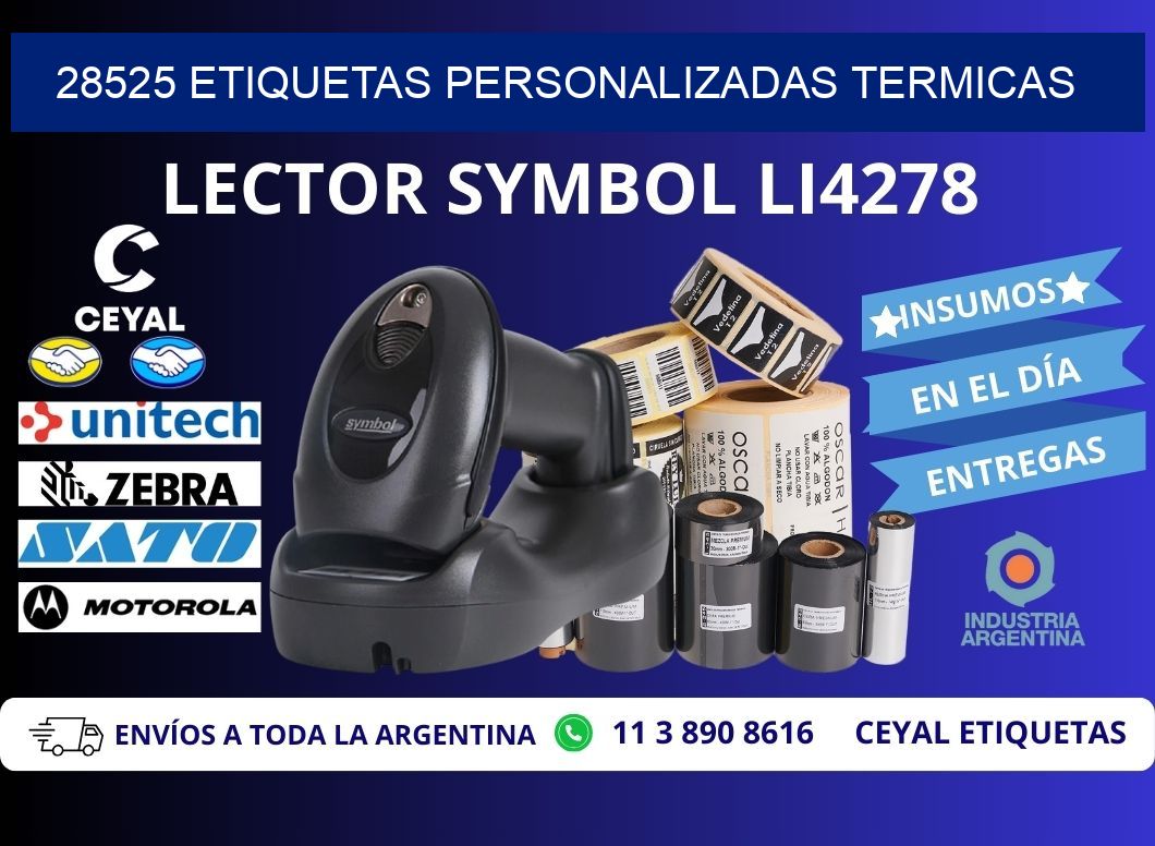 28525 Etiquetas personalizadas termicas