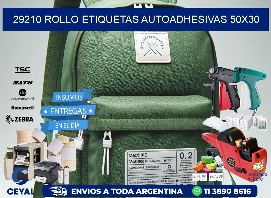 29210 Rollo Etiquetas autoadhesivas 50×30