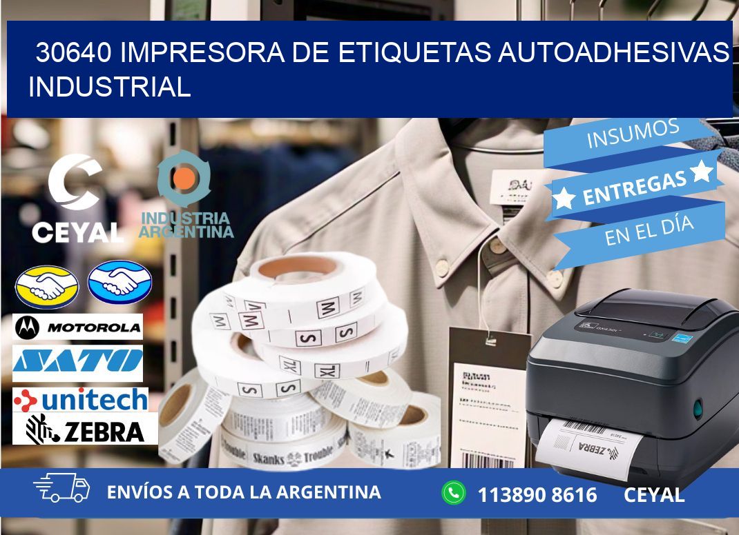 30640 Impresora de etiquetas autoadhesivas industrial
