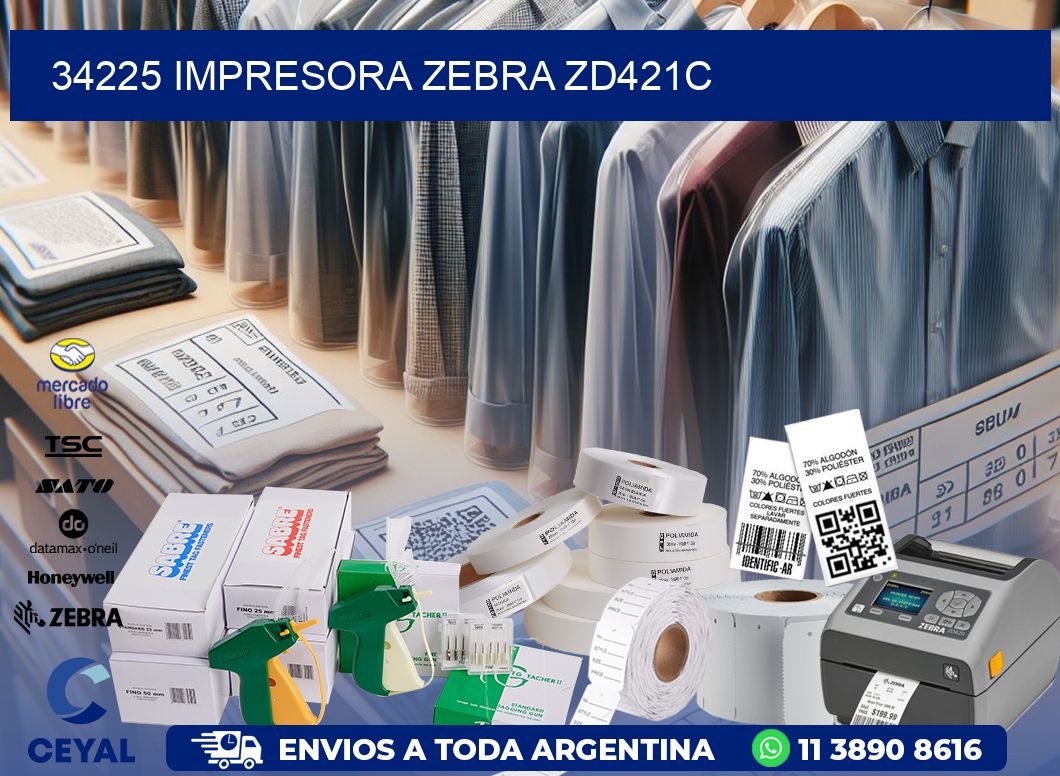 34225 Impresora Zebra zd421c