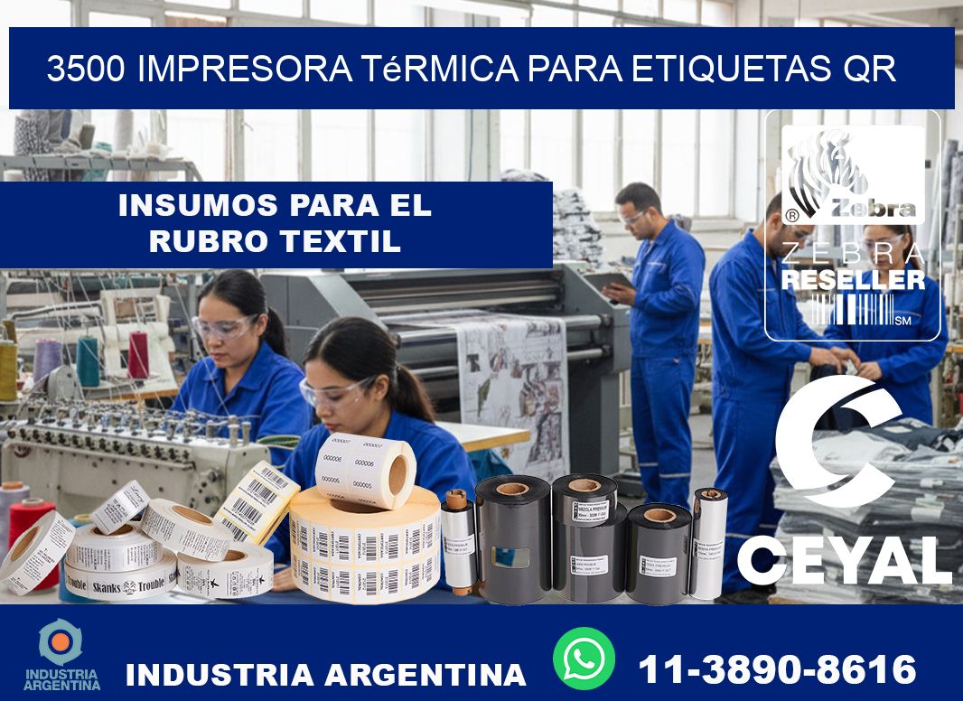 3500 impresora térmica para etiquetas QR