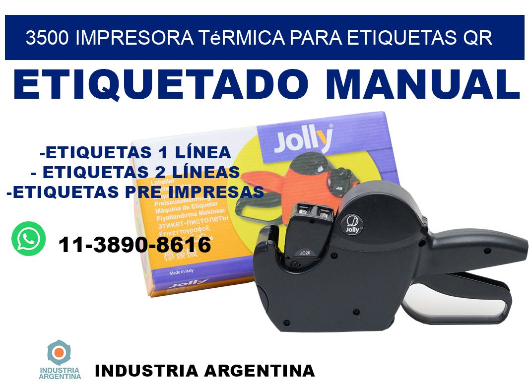 3500 impresora térmica para etiquetas QR