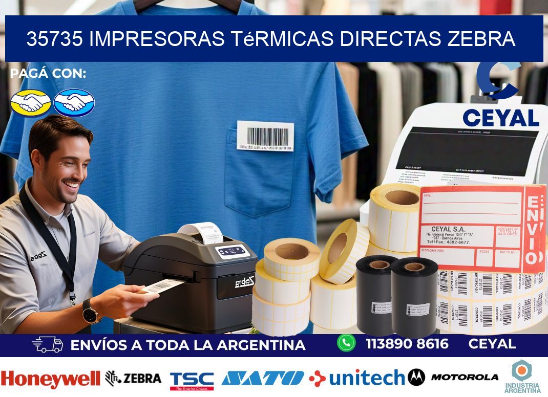 35735 impresoras térmicas directas zebra
