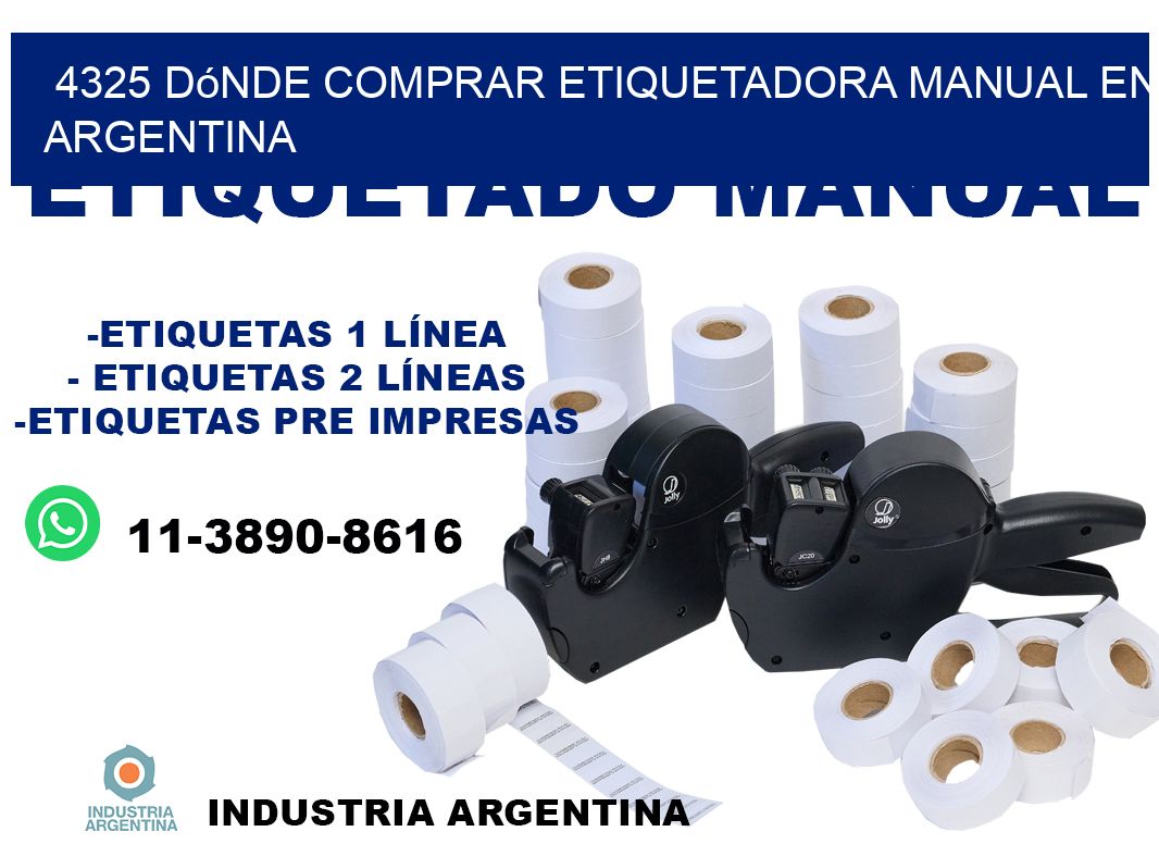 4325 dónde comprar etiquetadora manual en argentina