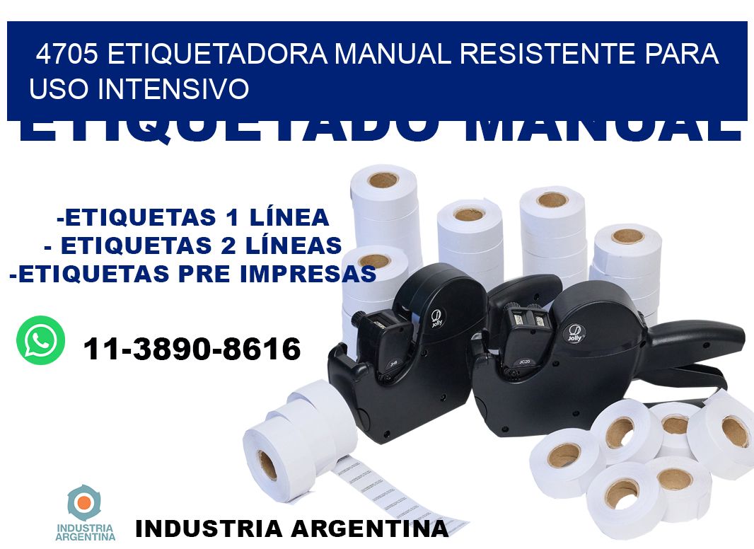 4705 etiquetadora manual resistente para uso intensivo