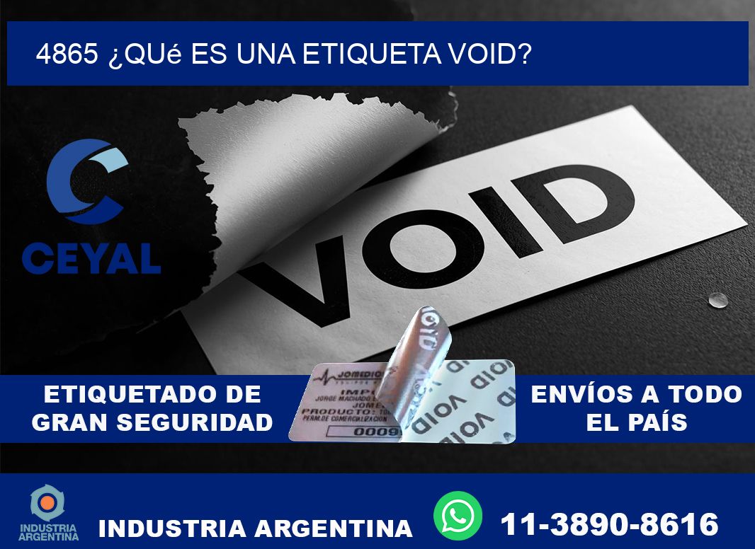 4865 ¿Qué es una etiqueta void?