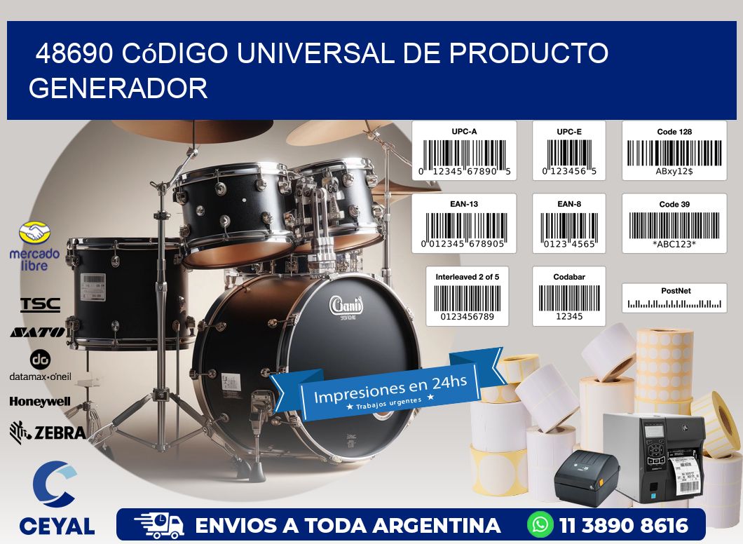 48690 Código universal de producto generador